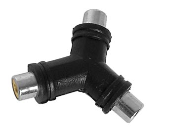 [H21321] RCA(phono) hun til 2 x RCA(phono) hun