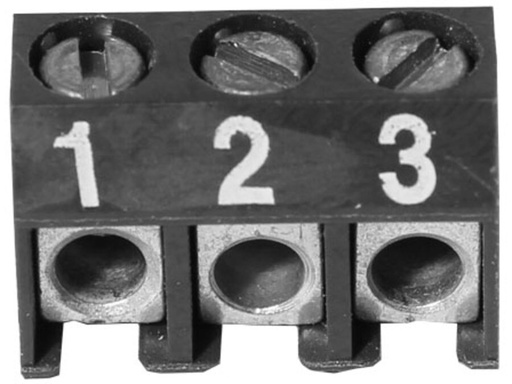 [H21340] Print Skrueterminal - 3pol, 5mm benafstand, Hvid