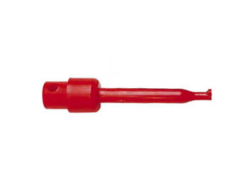 [H21244] Kort clip-on prøveklemme - 40mm, Rød