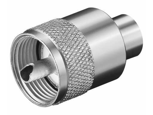 [H21230] UHF(PL-259) hanstik til RG59/U, Ø6,2mm (twist-on)