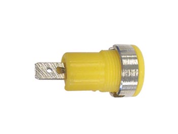 [H20445] Bananbøsning - 4mm, 10A, Gul, IEC1010