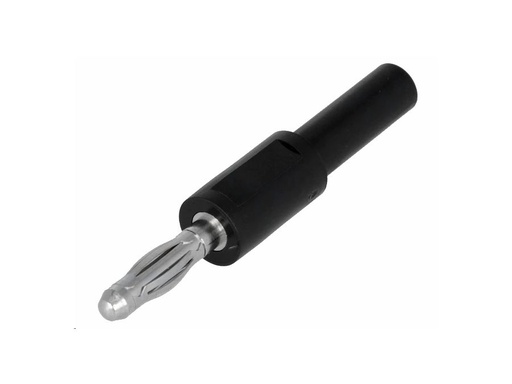 [H20515] Bananadapter - 4mm han til 2mm hun, Sort