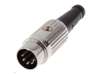 [H20624] DIN stik - 6pol han multistik 240° Metalhus