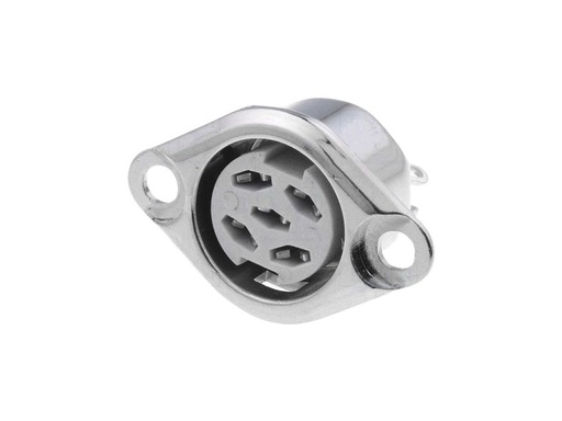 [H20631] DIN fatning - 5pol hun symetrisk 360°, Til kabinet