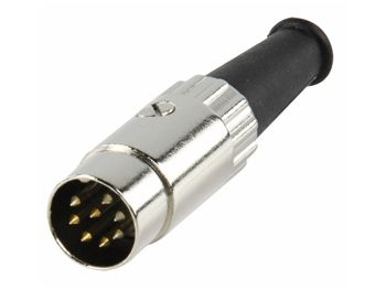 [H20657] DIN stik  8pol han multistik 270° Metalhus