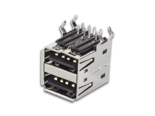 [H20704] USB A hunstik - Dobbelt, 90°, printmontage