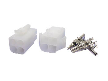 [H20718] Ledning-til-ledning stiksæt - 2x2pol (6,2mm benafstand)