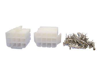 [H20721] Ledning-til-ledning stiksæt - 3x4pol (6,2mm benafstand)