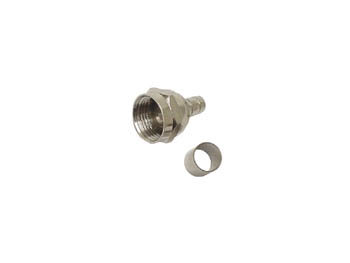 [H20776] F stik - Krimp til RG59 (Ø6,0 - 6,2mm)