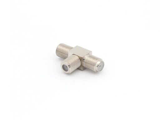 [H20794] F stik forgrener - T adapter, 1 x hun til 2 x hun
