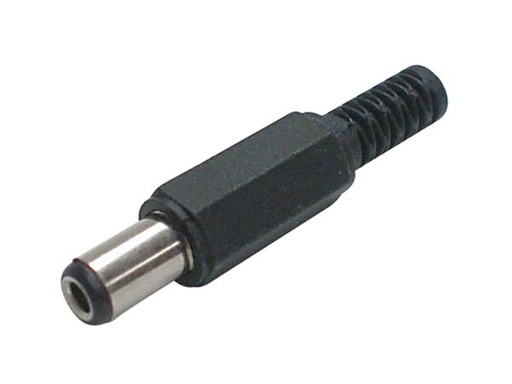 [H20608] DC stik - Ø5,5 x 2,5 x 9mm i plasthus