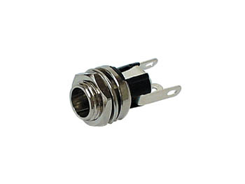 [H20612] DC fatning - 5,5 x 2,1mm, til kabinet, loddeflige