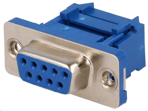 [H20842] D-SUB fatning - 9pol hun, til fladkabel