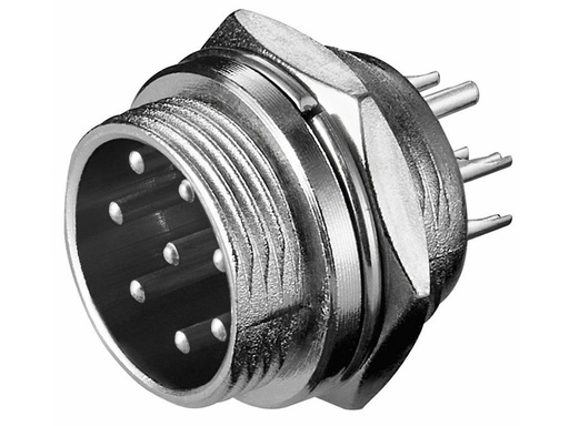 [H21081] Mikrofonfatning, 8-pol han, til kabinet