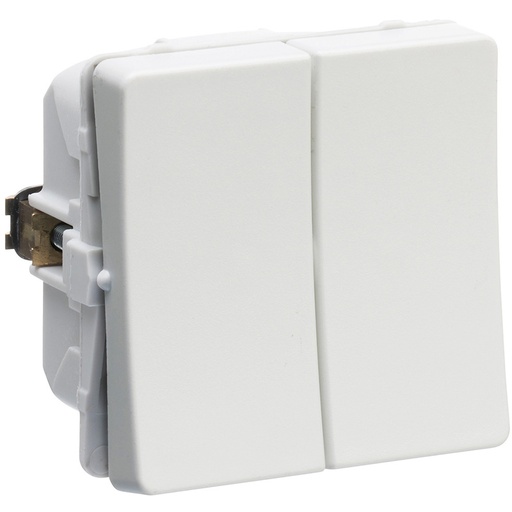 [1017054682] LK Fuga krone afbryder 16A - lysegrå