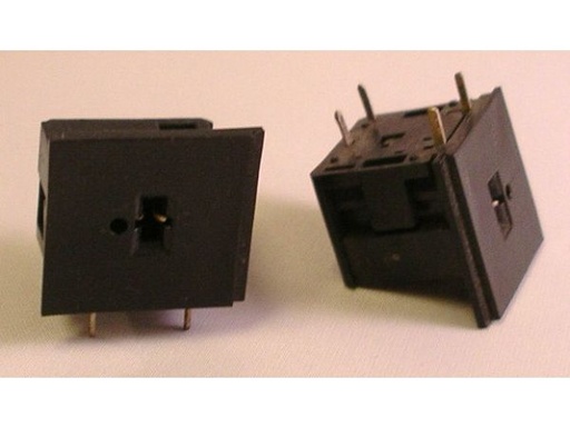 [H28292] DIN fatning - 2pol hun, Til print