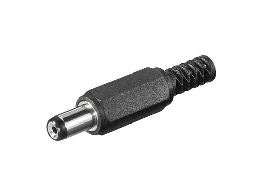 [H29992] DC stik - Ø5,5 x 1,7 x 9,0mm i plasthus