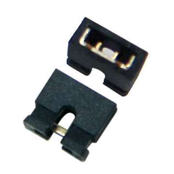 [H27380] Mini jumper - 2mm hulafstand, 1 x 2 lukket, Sort (10 stk.)