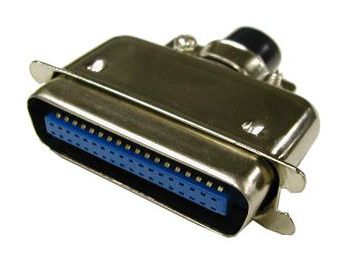 [H22878] Centronics stik - 36pol han, til rund kabel