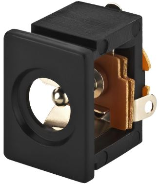 [H12085] DC fatning - 5,5 x 2,5mm til kabinet