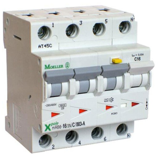 [7822253274] Kombiafbryder 10A 3P+N C 30mA 4M 6KA (HPFI type A)