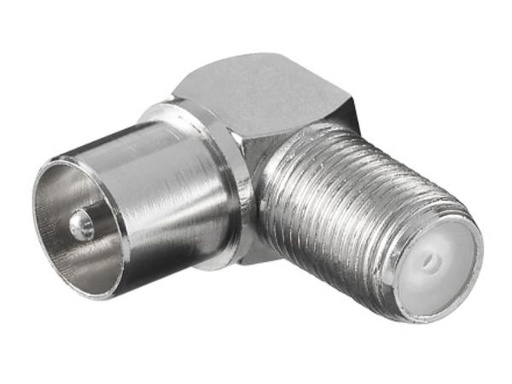 [H13412] F hun til COAX(TV) han - 90° metal