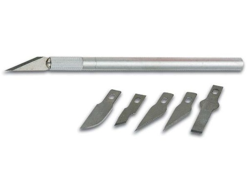 [H21717] Skalpelkniv m. 5 ekstra blade