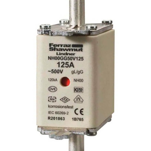 [7825300195] Sikring NH00 AM 63A top 690V