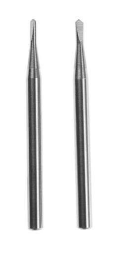 [H33718] Fræsebor HM 1,0 + 1,2 mm. (2 dele)
