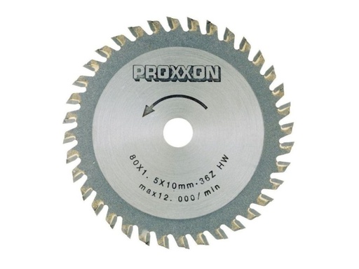 [H33789] Hårdmetal Rundsavsklinge - Ø80x1,6mm, 36 tænder (10mm hul)