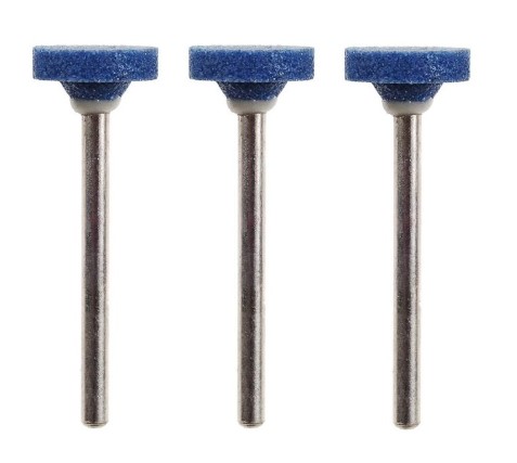 [H33811] Slibestift hjulform ædelkorund 3 stk.