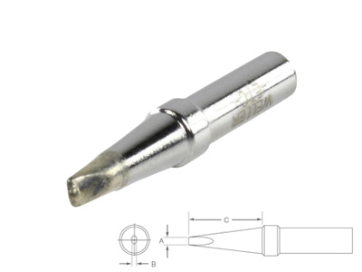 [H24955] Weller spids ET-C - Flad 3,2 x 0,8mm (til LR-21)