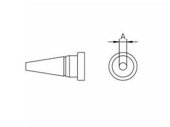 [H24957] Weller spids LT-1 - 0,25mm Konisk kort (til WP80/WSP80)