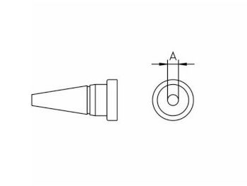 [H24960] Weller spids LT-AS - 1,6mm Konisk kort (til WP80/WPS80)