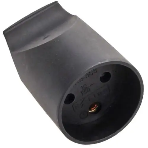 [7828101582] Forlængerled rund m/jord sort