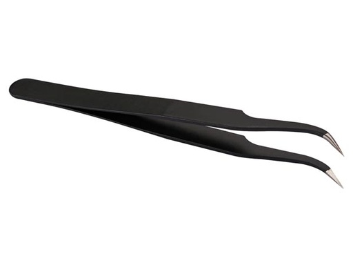[H48657] Antistatisk pincet - Bøjet spids (12,2cm)