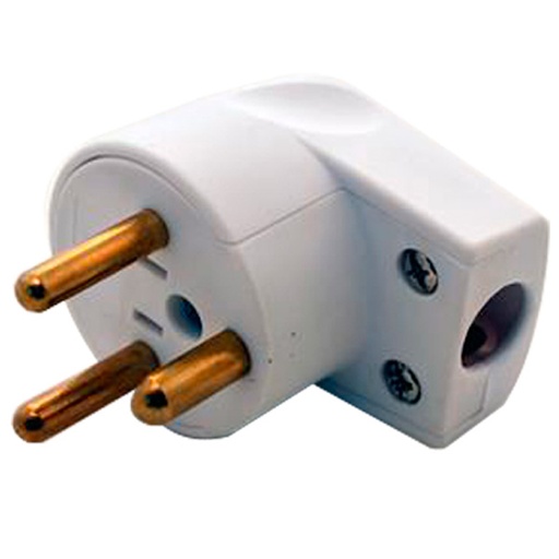 [7828101760] Vinkelstikprop rund med jord hvid