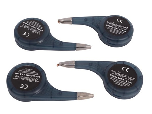 [H34902] Afloddetinsugetråd m. hjuldispenser - 1/1,5/2/2,5mm (4 stk.)