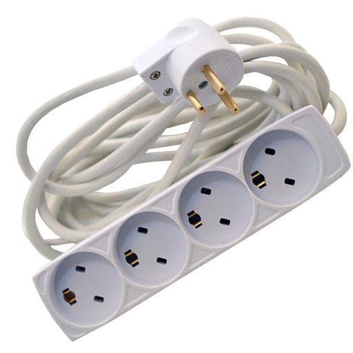 [7828101854] 4-Stikdåse EDB med jord 5m ledning