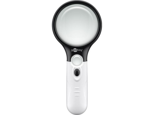 [H57761] Forstørrelsesglas m. 1,75x / 12,25x dioptri, Ø75/22mm, LED