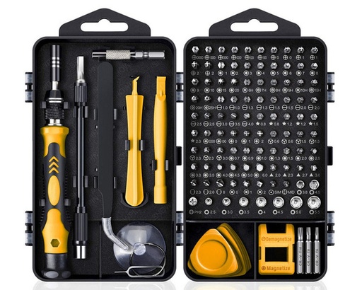 [H60364] 122-i-1 reparationskit til PC, bærbar, mobil - Gul/Sort