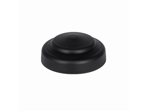 [H51230] Blænddæksel/baldakin - Ø100mm, Sort (1-4 ledninger)