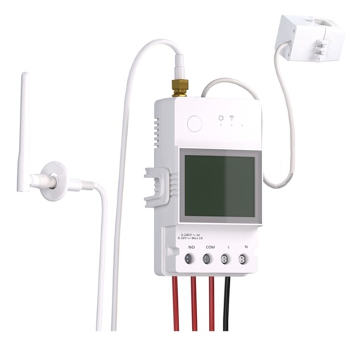 [H32115] Pow Ring - Wi-Fi Smart Switch m. strømmåler, 100A