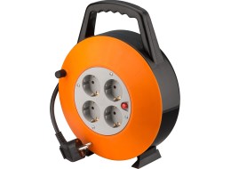 [H36342] Kabeltromle - 4 x CEE7/3 udtag, termoafbryder, 3500W (15m)