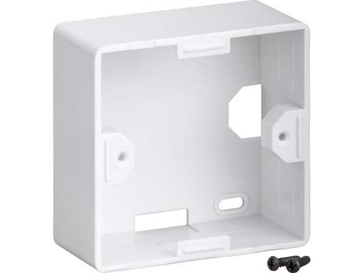 [H48902] Underlag til 80x80 vægdåser (Tysk std.) - Hvid