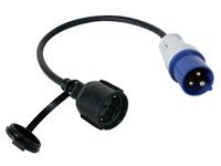 [H49669] CEE adapterkabel - CEE han til CEE7/3 hun, 3G2.5 (40cm)