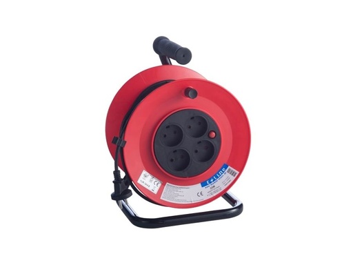 [H59770] Kabeltromle - 4 x DK blindjord, 230V, IP20 (25m)