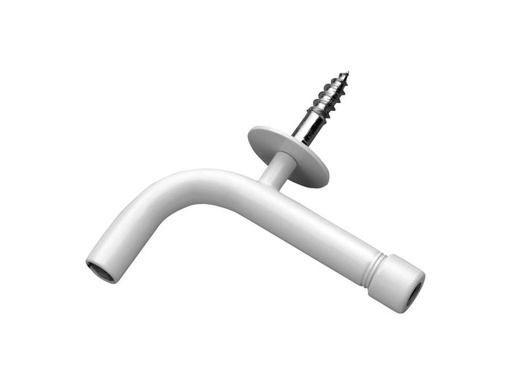 [H58269] Svanehals lampeophæng - Hvid m. udskiftelig Ø5x30mm skrue