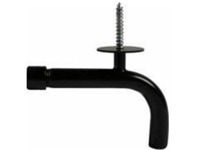 [H38198] Svanehals lampeophæng - Sort m. 1/4" skrue