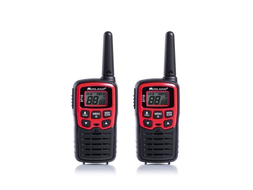 [H34440] XT10 PMR446 radio m. bælteclip (2 pak)